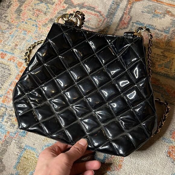 Giani Bernini Vintage Black Quilted Puffer Purse - Picture 1 of 3